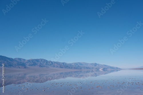 The lake re-emerging at Badwater Basin in Death Valley