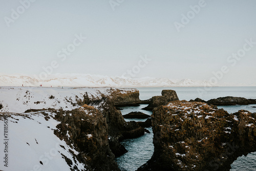 Coastal cliffs of Anarstapi Iceland