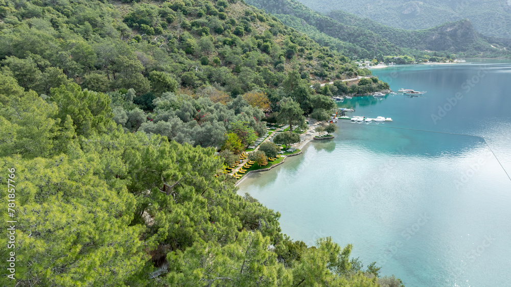 custom made wallpaper toronto digitalTropical summer beach club. Beautiful sea near beach club. amazing nature sea and green