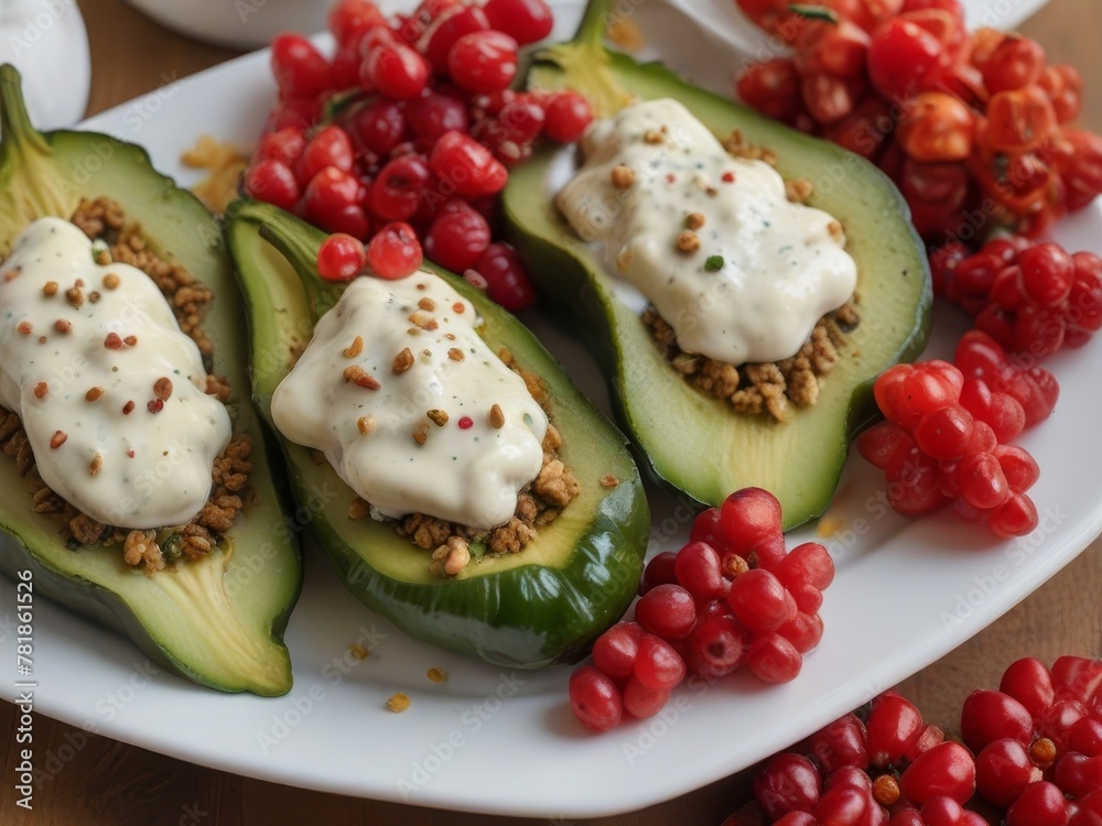 Delicious Chiles en Nogada Mexican Cuisine Delicious Chiles en Nogada Mexican Cuisine