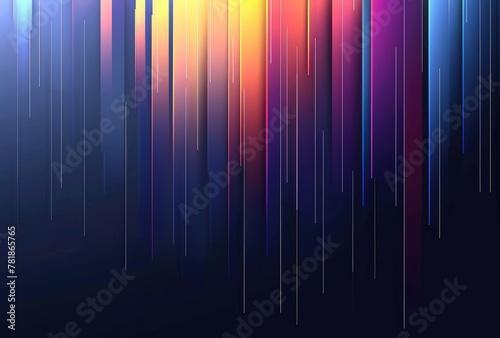 Abstract background with a soothing rain of light in a gradient of colors, ideal for depicting speed or digital concepts.