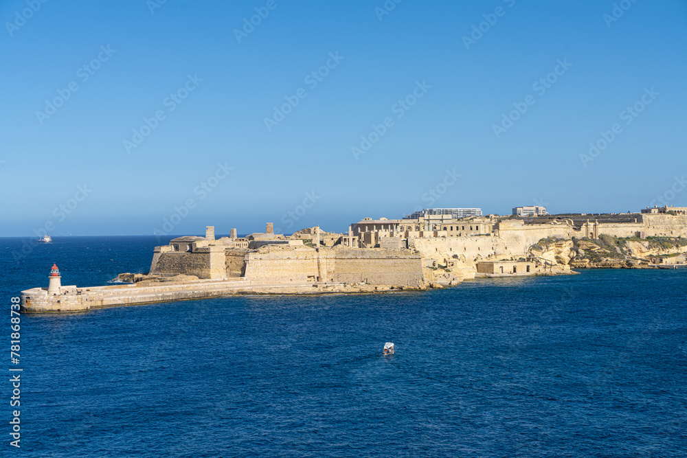 city port entrance in Valletta, Malta