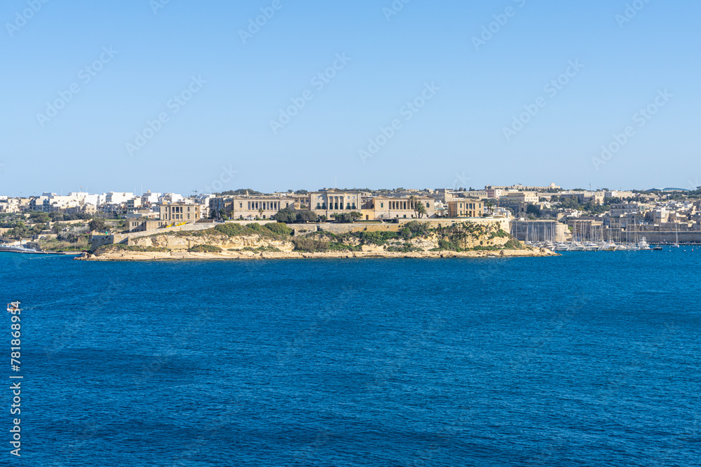panoramic view of  Valletta, Malta.