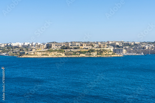 panoramic view of Valletta, Malta.