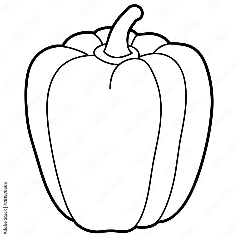 illustration of a pepper -Vector illustration illustration of a pepper -Vector illustration