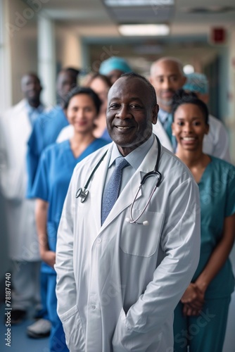 United in purpose A portrait of hospital doctors, a powerful representation of healthcare professionalism and the collaborative spirit in medicine