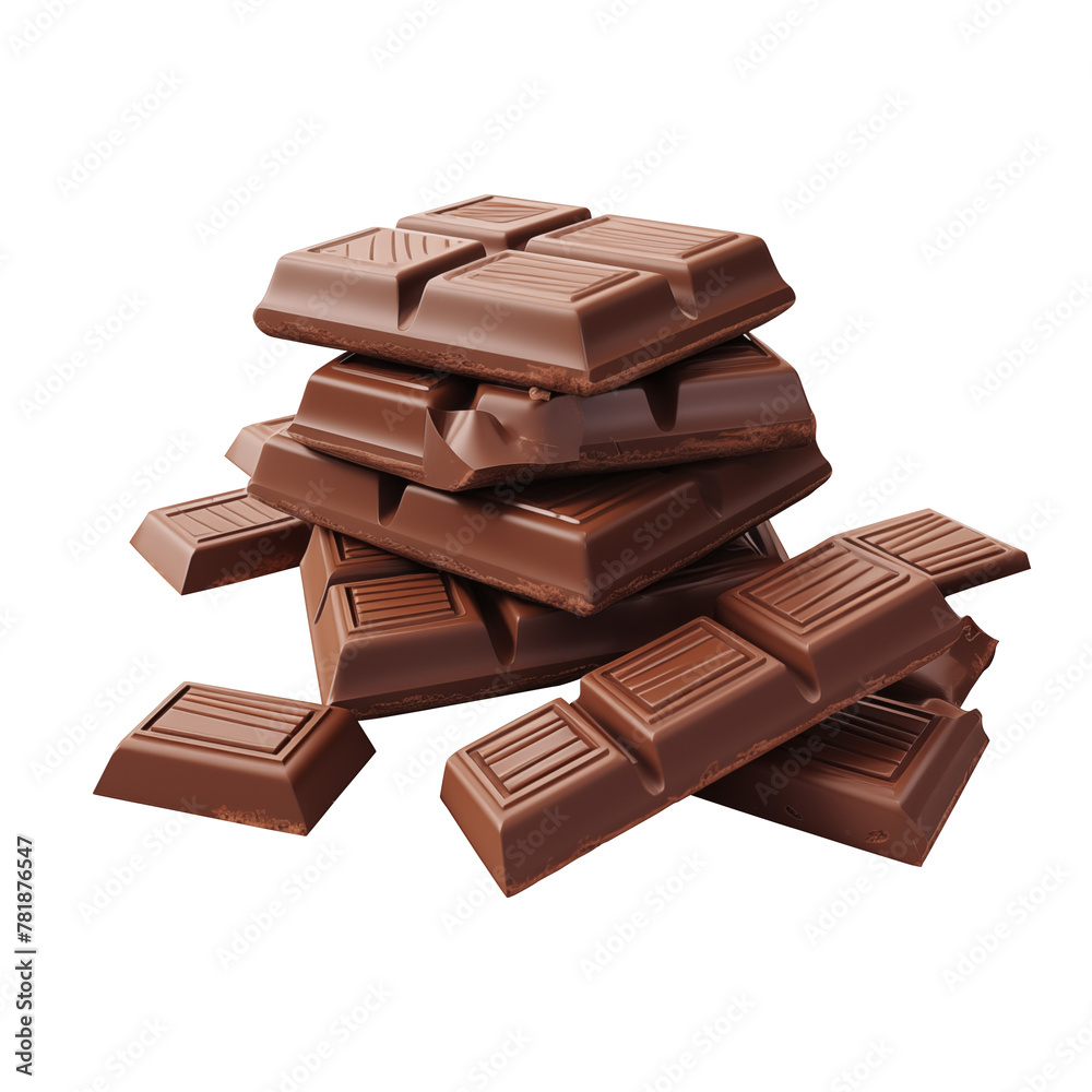 chocolate pieces bar isolated on transparent background Remove png, Clipping Path, pen tool chocolate pieces bar isolated on transparent background Remove png, Clipping Path, pen tool