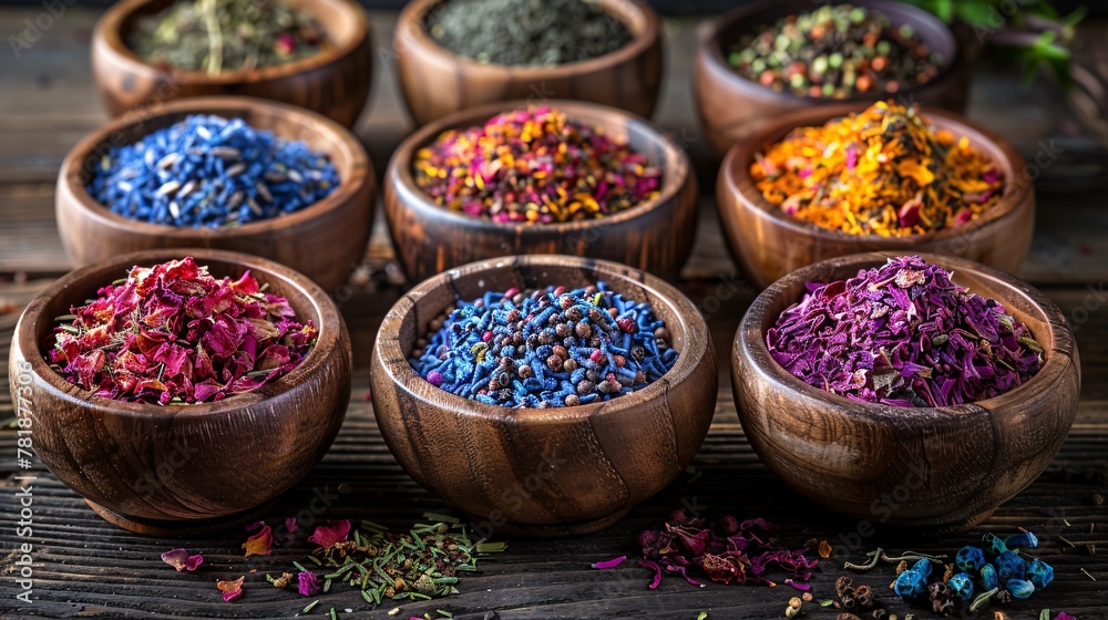 A Rainbow of Spices A Visual Feast of Nature's Palette Generative AI