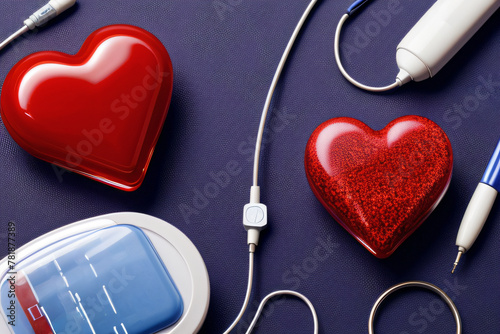 cardiovascular health care medicals background blood pressure measurements