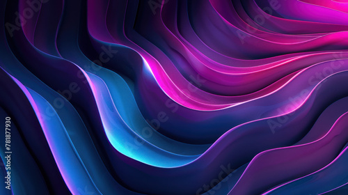 3d render, abstract background, colorful neon lines, digital futuristic wallpaper	