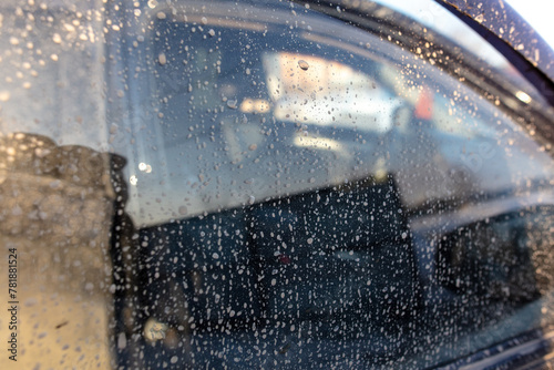 Dirt on the car glass
