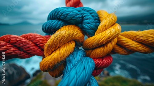 rope on the sea