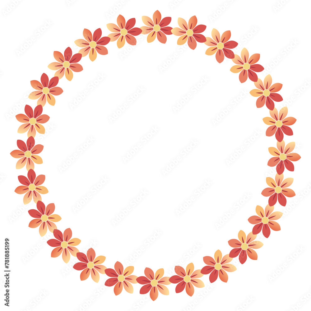 flower wreath flower Autumn branch ornament floral divider flower wreath flower Autumn branch ornament floral divider