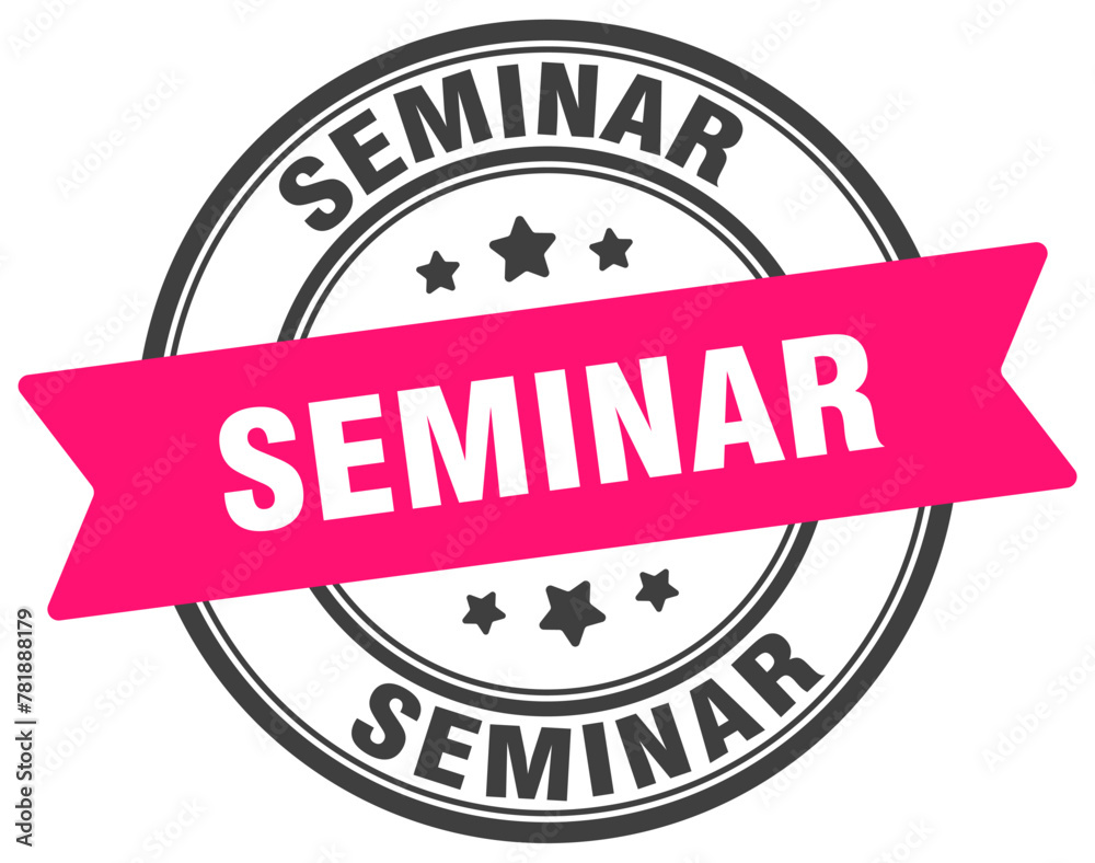 seminar stamp. seminar label on transparent background. round sign seminar stamp. seminar label on transparent background. round sign