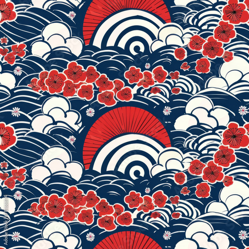 Japan style pattern