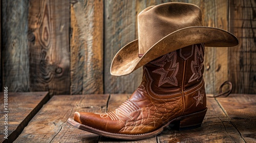 Cowboy Boots A Symbol of the American West Generative AI