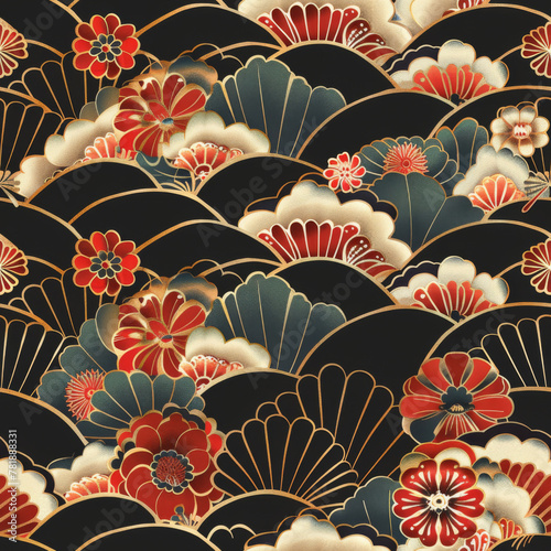 Japan style pattern