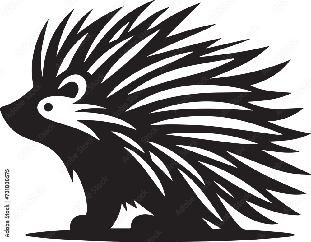 Porcupine SVG  Silhouette Design (83).eps