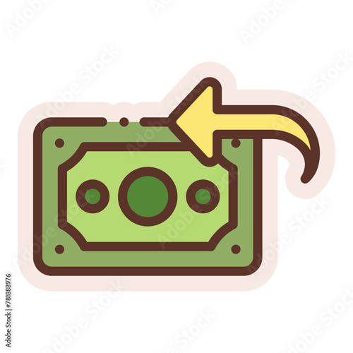 refund money sticker