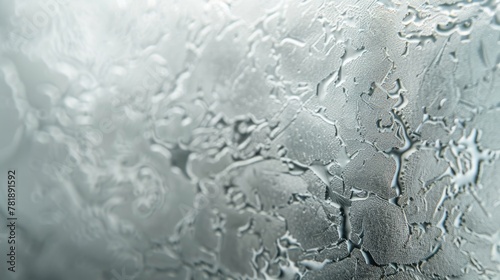 Abstract Close-Up of Condensation on Glass Surface