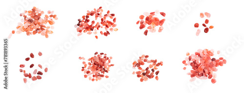 Photos himalayan salt on isolated background