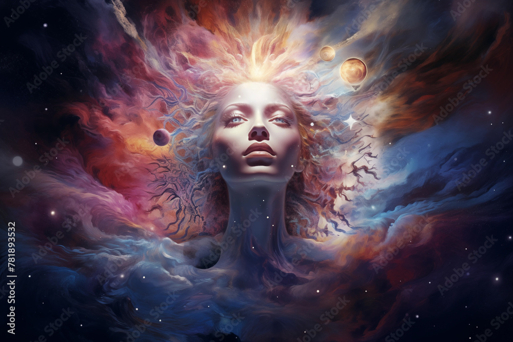 Woman With Head in the Clouds Woman With Head in the Clouds