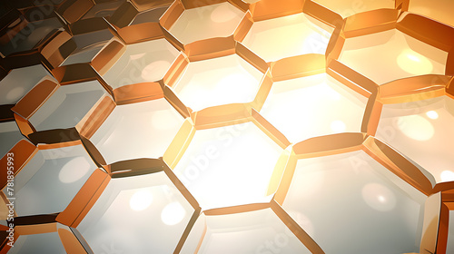 abstract background with hexagons