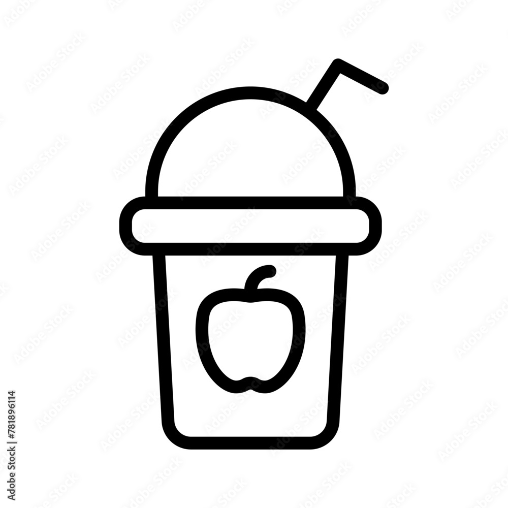 Apple smoothie icon Apple smoothie icon