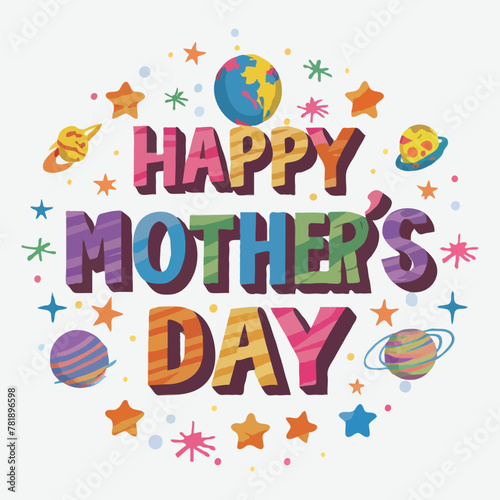 T shirt men or women mothers day illustrator vector 