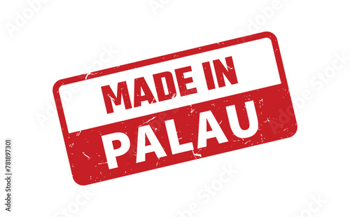 Made In Palau Rubber Stamp
