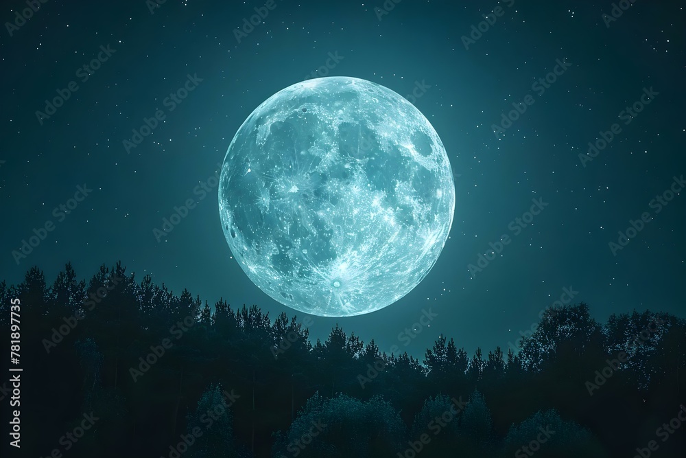 Moonlit Sonata: A Serenade of Light and Shadows. Concept Romantic Night Photography, Dreamy Moonlight, Dramatic Lighting, Expressive Shadows