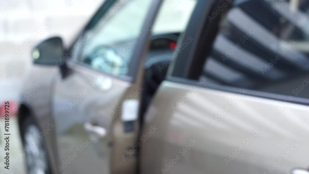 bought a new car and sits with the keys bought a new car and sits with the keys
