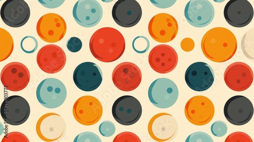Vintage Patterns  A vector illustration of a retro polka dot pattern
