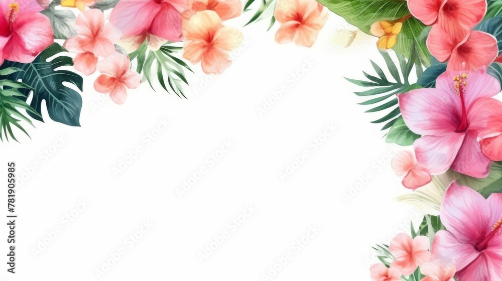 Pink bloom flowers for decoration art frame,wallpaper,card and banner on white background. Pink bloom flowers for decoration art frame,wallpaper,card and banner on white background.