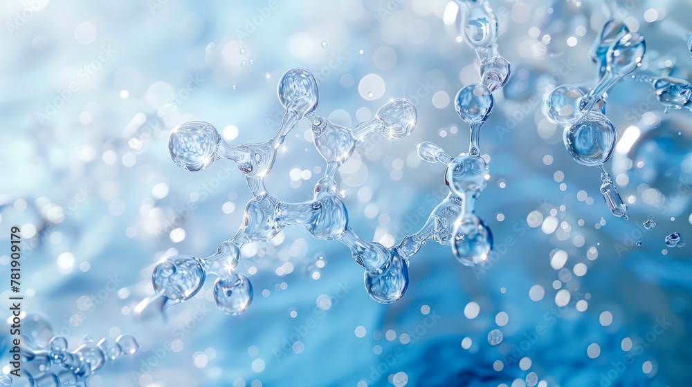 Fluidity in Motion: Ethereal Water Molecule Structures in Soft Focus Fluidity in Motion: Ethereal Water Molecule Structures in Soft Focus