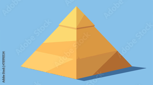 Pyramid icon vector illustration symbol design 2d f