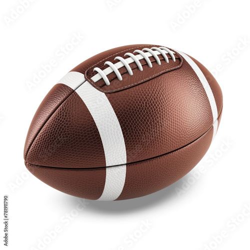 american football isolated on white background