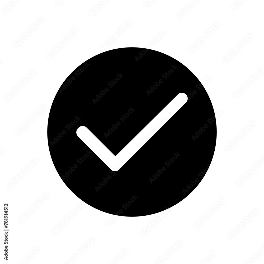 Ok button vector icon. Approve illustration sign. Check mark symbol. Yes logo. Ok button vector icon. Approve illustration sign. Check mark symbol. Yes logo.