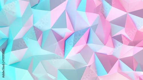Pastel Geometric Abstract Background Design