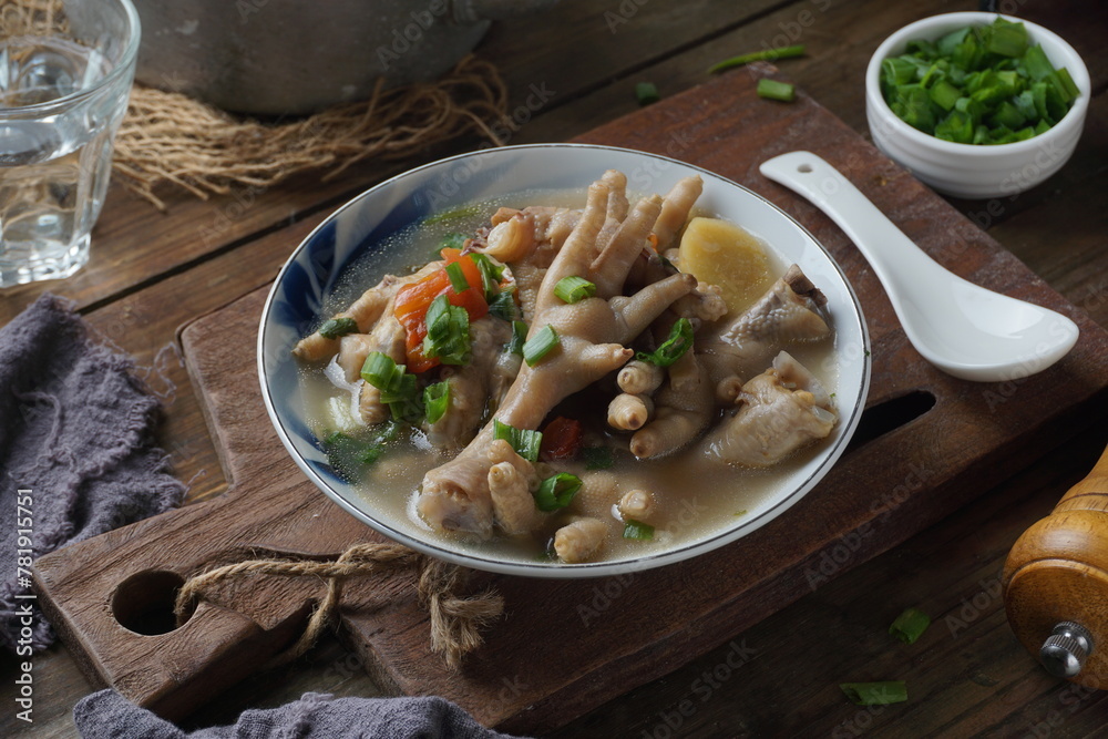 Healthy dish Chicken Feet soup Healthy dish Chicken Feet soup