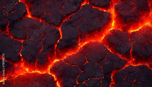 abstract glowing cracked lava magma cracks texture