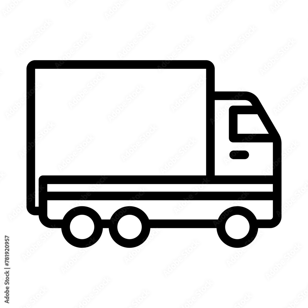 Truck Vector Line Icon Design Truck Vector Line Icon Design