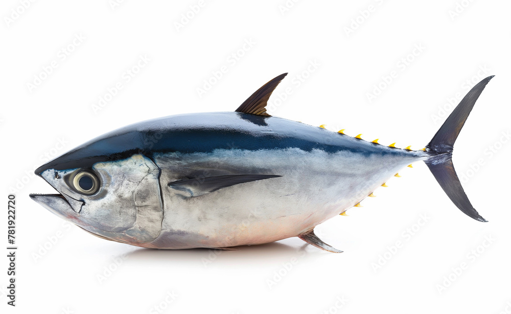 Tuna fish on white background. Tuna fish on white background.