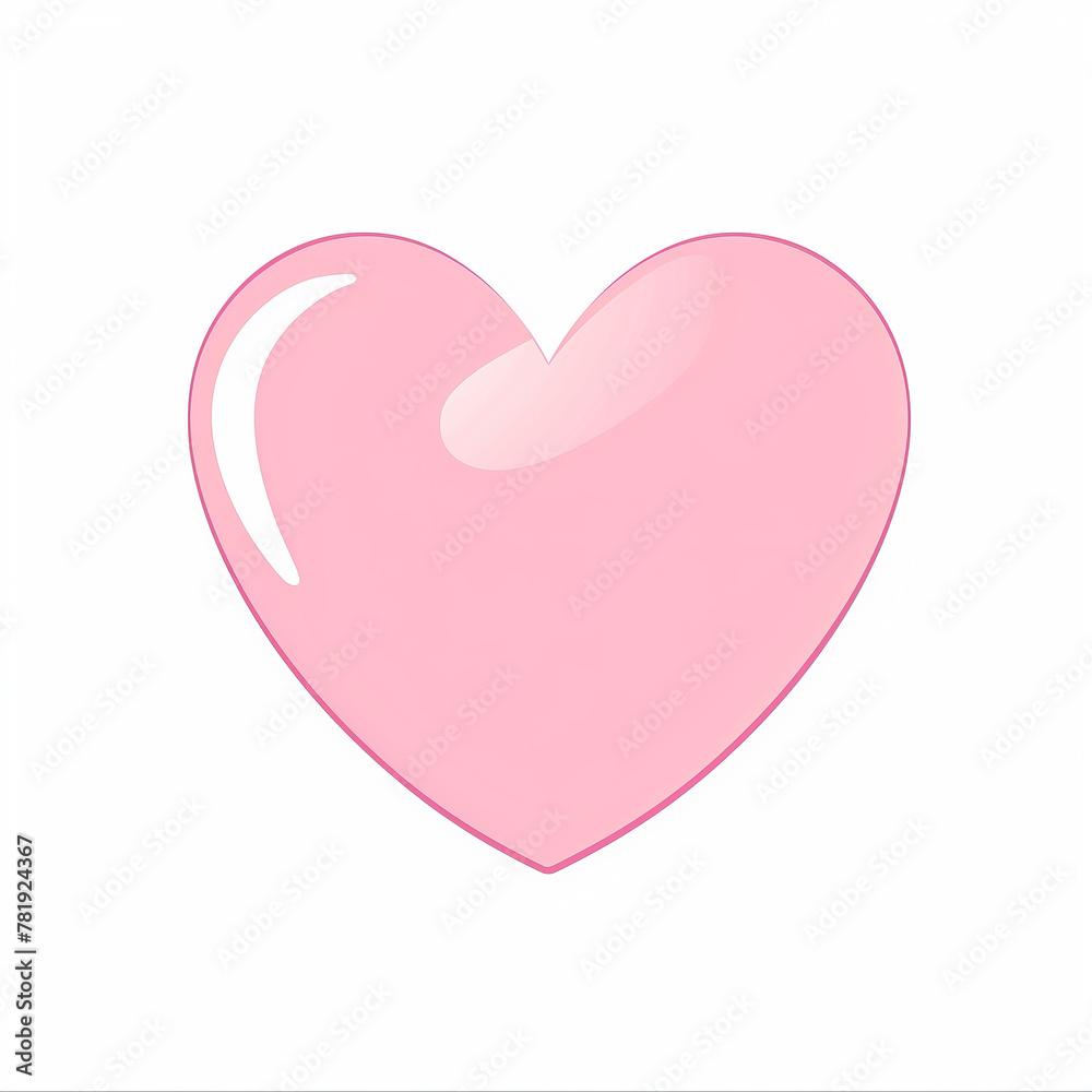 pink heart flat icon pink heart flat icon
