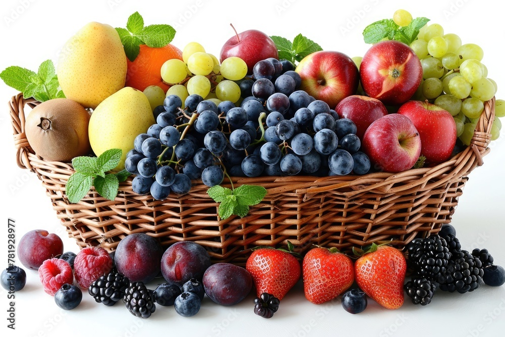 fresh fruits product with basket professional advertising food photography fresh fruits product with basket professional advertising food photography
