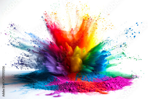 Rainbow Pride Explosion. Vibrant colors celebrate diversity and inclusion. © stefanholm