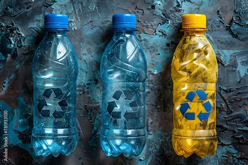 Sustainable Sorting: Plastic Bottles and Recycling. Concept Eco-friendly Practices, Waste Management, Sustainable Living