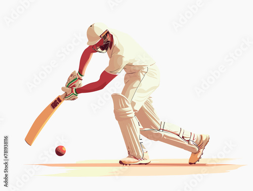 The Spinner's Trick: Watch as a cunning bowler's unexpected spin confounds the batsman, leading to a thrilling wicket in this vibrant animated illustration.