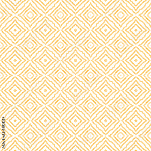 Textured stripes pattern. Yellow symmetrical