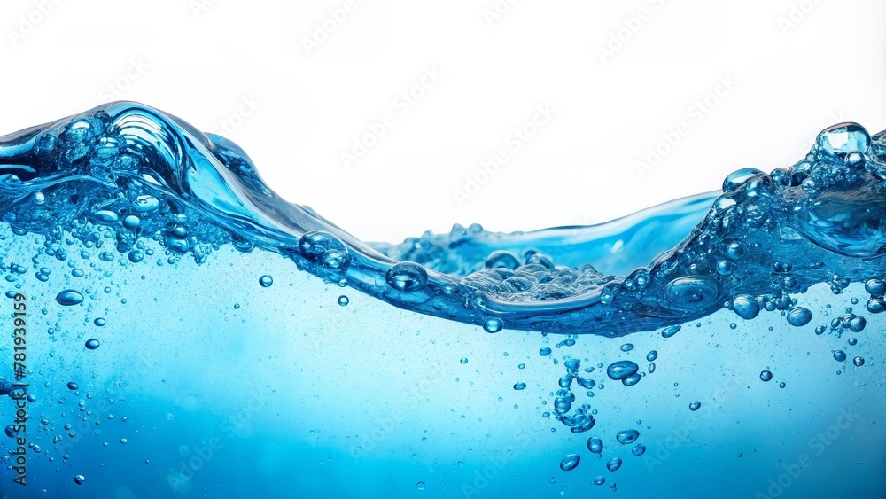 Water surface with bubbles